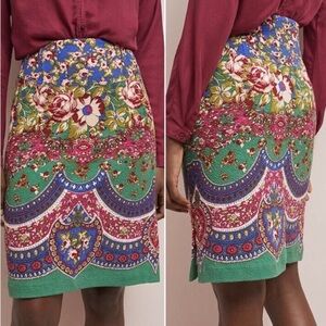 Maeve Multicolor Floral Pencil Skirt